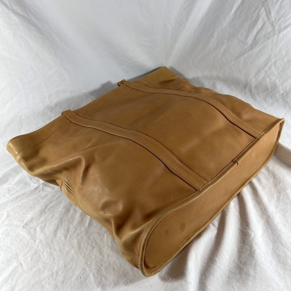 80's COACH Tan Leather Vintage Large Shopper Tote Bag Made in The United States - Picture 16 of 17